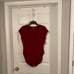 Dark Red Old Navy bodysuit. Size large.